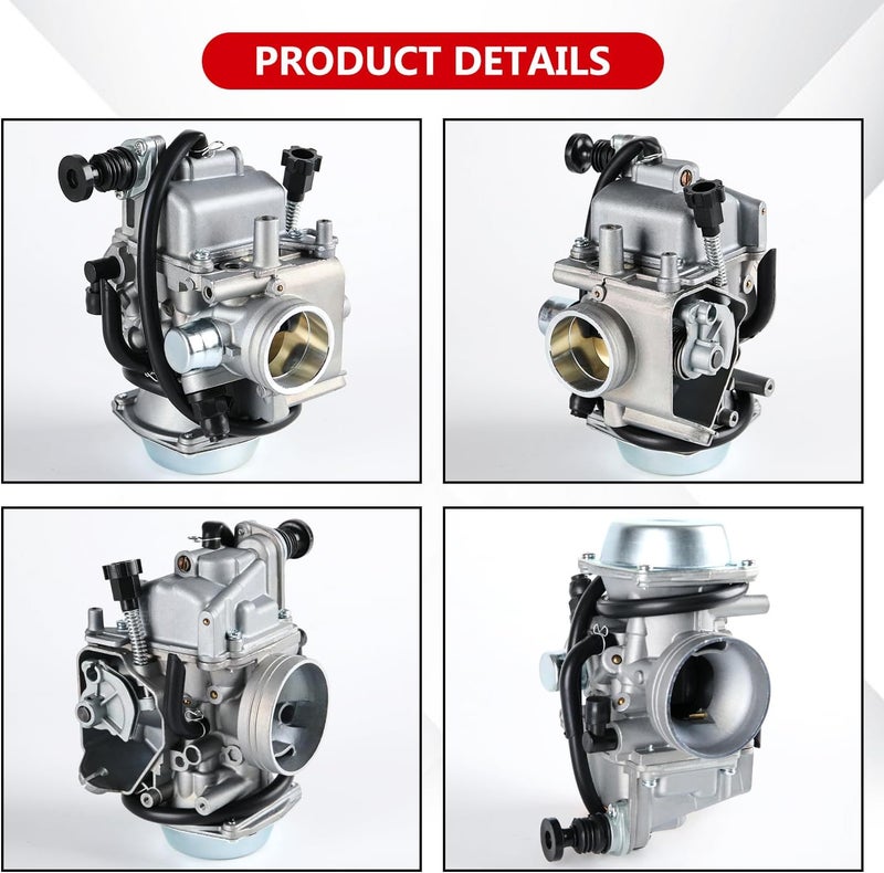 YDO Carburetor Compatible with Honda FourTrax 300 TRX300 1988-2000,1986 1987 TRX350,1987-2000 Rancher 350,1997-2004 Foreman 400,1998-2004 Foreman 450 Carb with Oil and Air Filter - Image 4